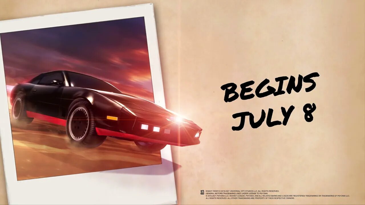 Rocket League Knight Rider Bundle Returns