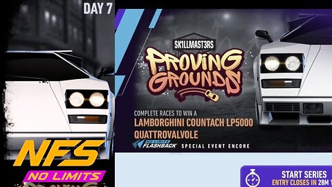 NFS No Limits: "PROVIDING GROUNDS" Day 7 | Lamborghini Countach LP5000 Quattrovalvole Challenge!