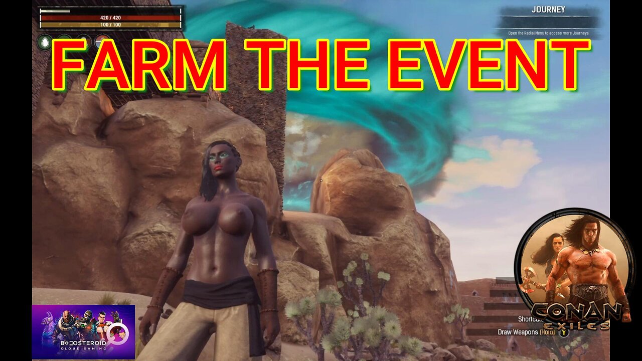 Conan Exiles, FARMING THE EVENT, Busty, Boobs #Boosteroid #conanexiles