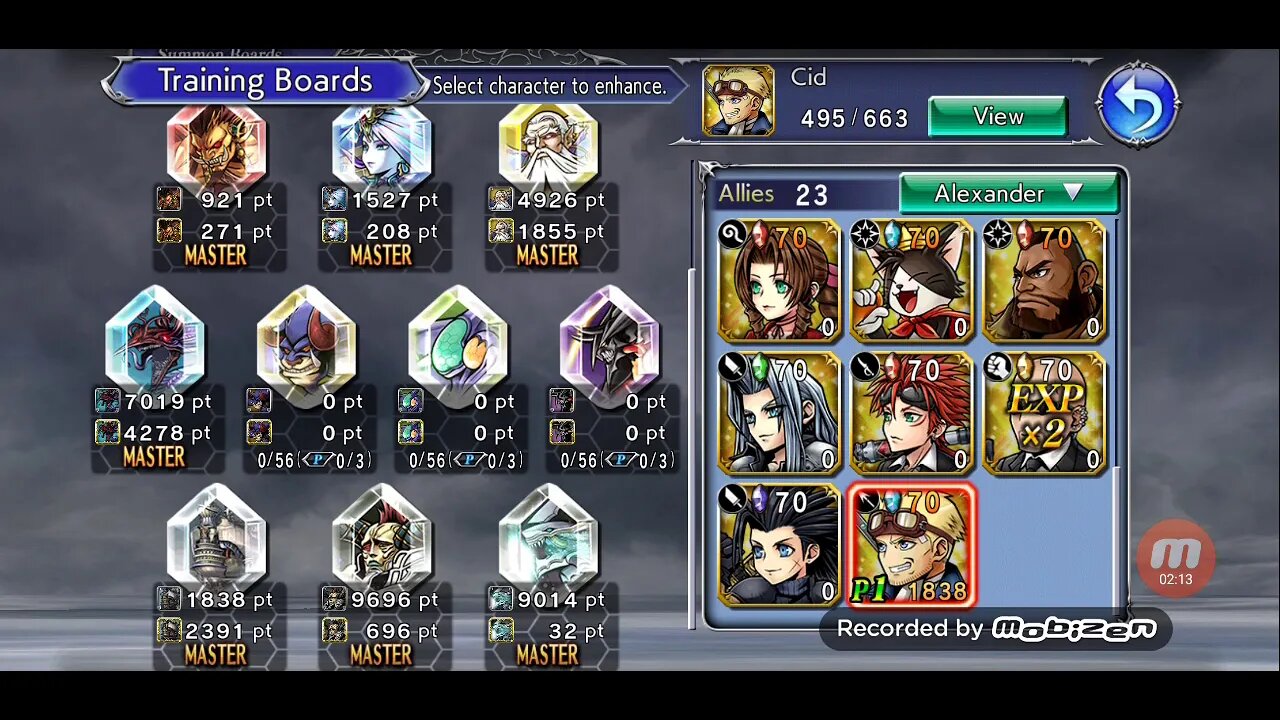 Alexander is Max lvl 30! Final Fantasy: Dissidia Opera Omnia