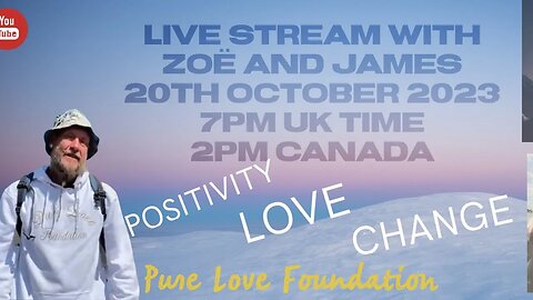 When Two Worlds Collide. Join Zoë and James live as they chat about positivity!