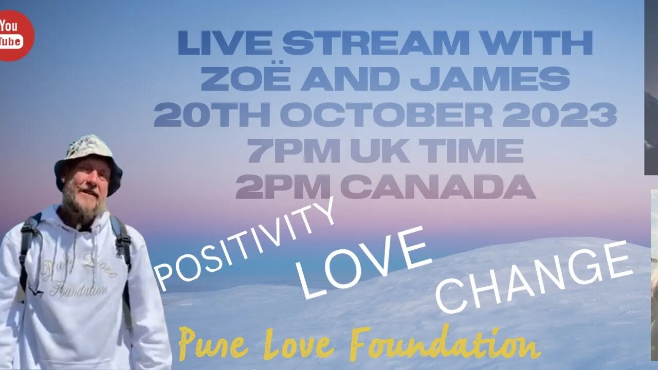 When Two Worlds Collide. Join Zoë and James live as they chat about positivity!