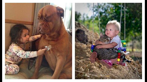 TOP 30 Photo fun "children and animals"