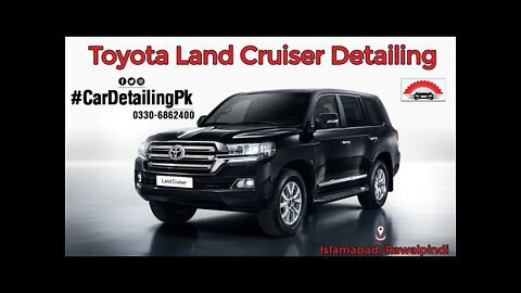 toyota land cruiser final look after complete interior and exterior detailing with compound & polish