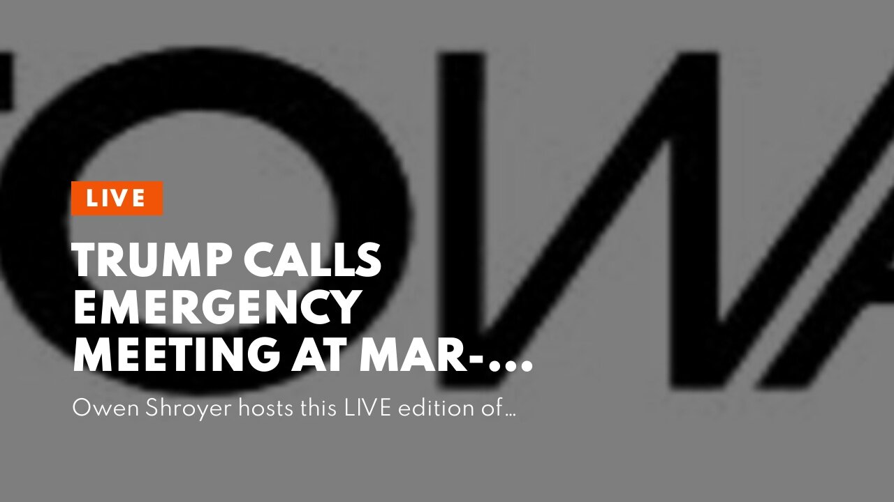 Trump Calls Emergency Meeting at Mar-A-Lago with Republican Reps to Discuss How to Save the Cou...