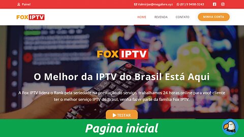 Site FoxIPTV Com Área Do Cliente E Área Do Administrador - Versão 4.9