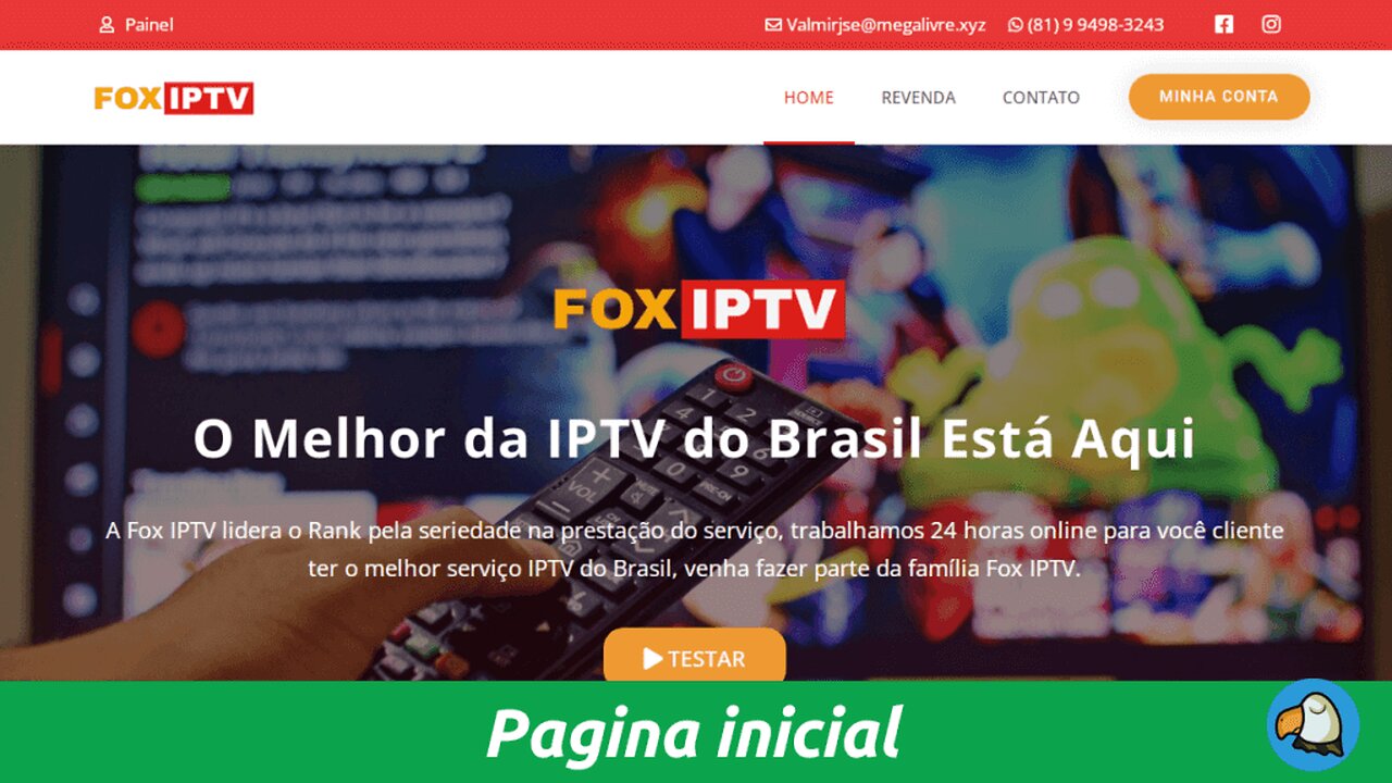 Site FoxIPTV Com Área Do Cliente E Área Do Administrador - Versão 4.9