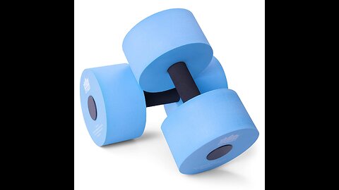 Aqua Dumbbell Two-pack Low Impact Exercise Weight Accesso...