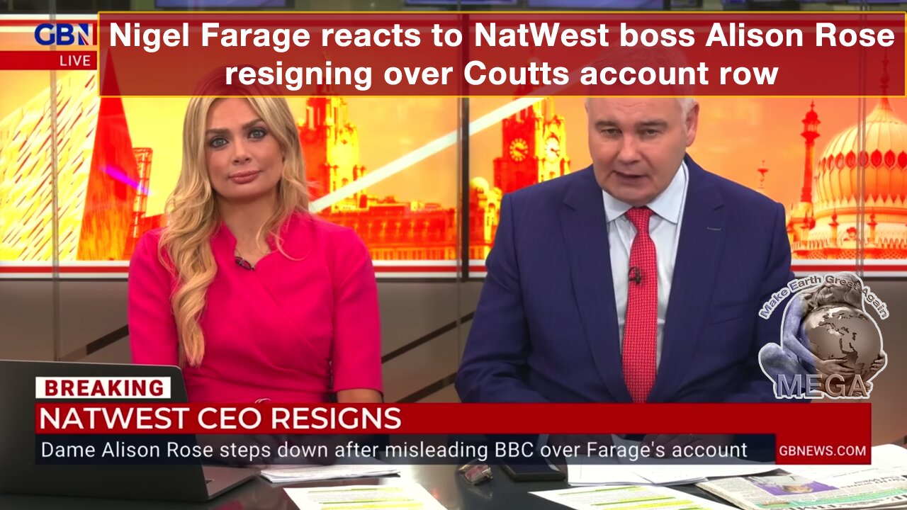 Nigel Farage reacts to NatWest boss Alison Rose resigning over Coutts account row