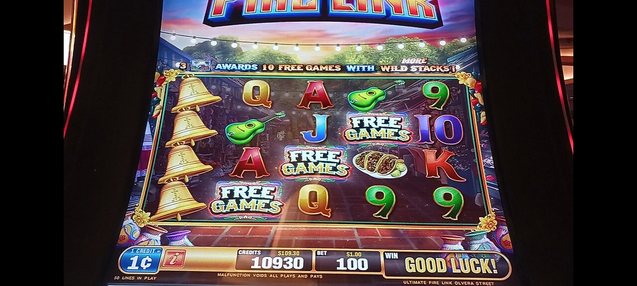 Ultimate Fire Link Olvera Street At Horseshoe Indianapolis!!!
