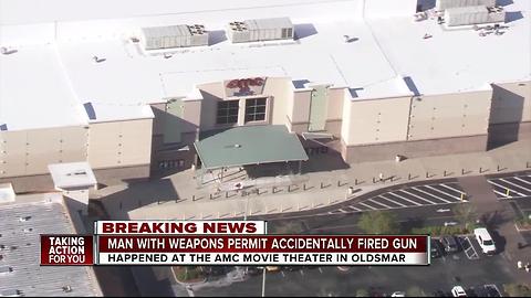 Man shoots his hand in movie theater by accident