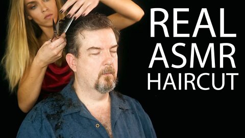 Real ASMR Haircut by Payton ♥ Professional Hair Stylist, Scalp Massage, Male Hair Cut How to, Sleep
