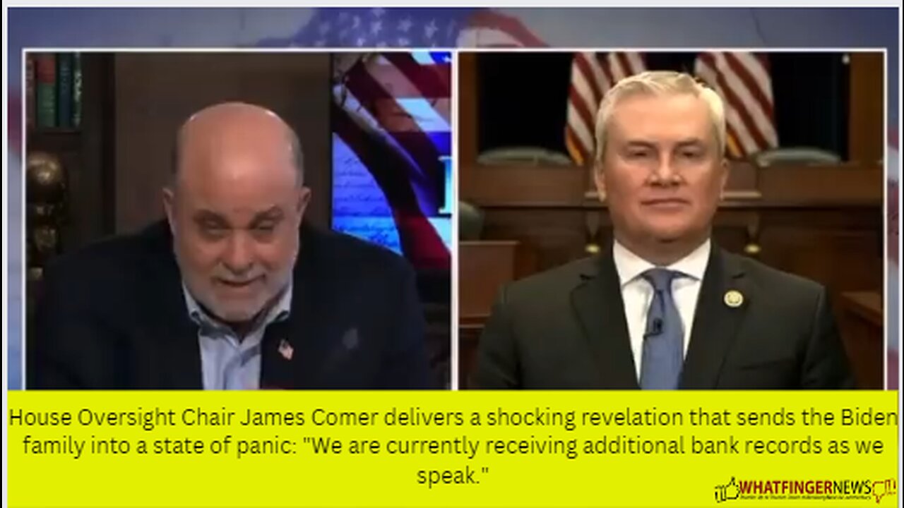 House Oversight Chair James Comer delivers a shocking revelation that sends the Biden