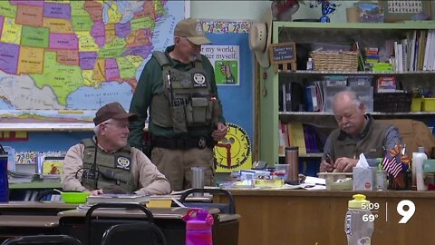 Cochise County Sheriff Assist Team Members help keep kids at Apache Elementary School safe