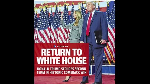 Trump Wins - Return to White House - Nice video from President of USA 2024