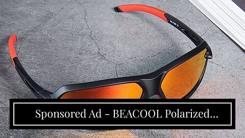 Sponsored Ad - BEACOOL Polarized Sports Sunglasses for Men Women Youth Baseball Fishing Cycling...