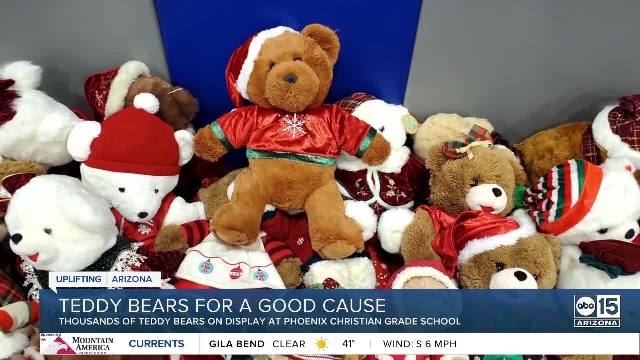 Valley couple packs school with 3K teddy bears to raise money during holiday season