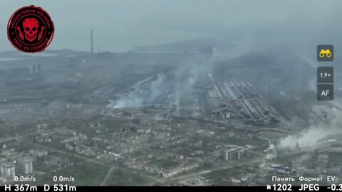 Mariupol View Of Azovstal Battlefield