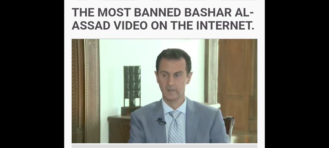 VERY CENSORED VID : BASHAR AL ASSAD