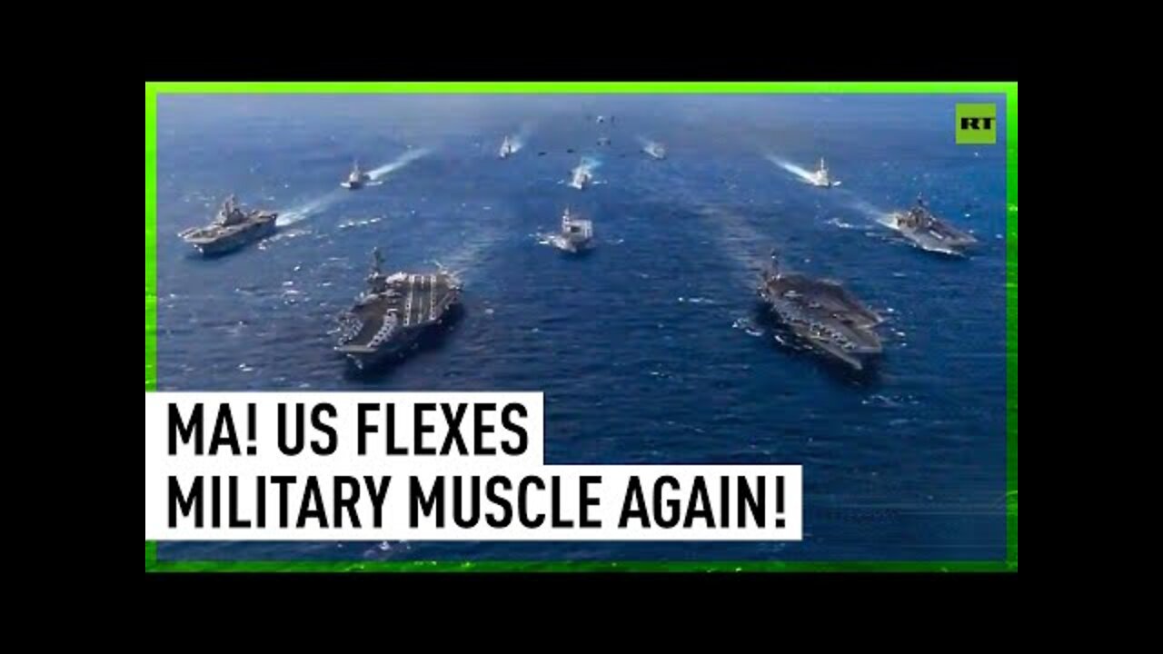 US Flexes Military Muscle by Displaying 2 Supercarriers in Philippine Sea Drill