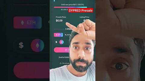 YPredict crypto PreSale. How to buy YPRED coin 💯