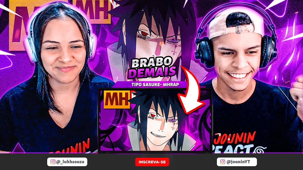 Tipo Sasuke 😎 (Naruto) | Style Trap | Prod. Sidney Scaccio | MHRAP | [React RapNerd] 🔥