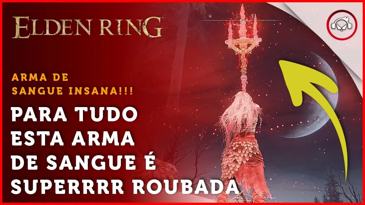 Elden Ring, Absurdo de Arma de Sangue, Mata tudo em volta! (Lança Sandrenta de Mohgwyn) | Super-Dica