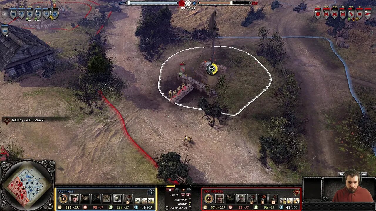 Stormless (OKW) vs Doc Holliday (Sov)|| Company of Heroes 2