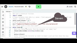 Python Code for Generating a Password