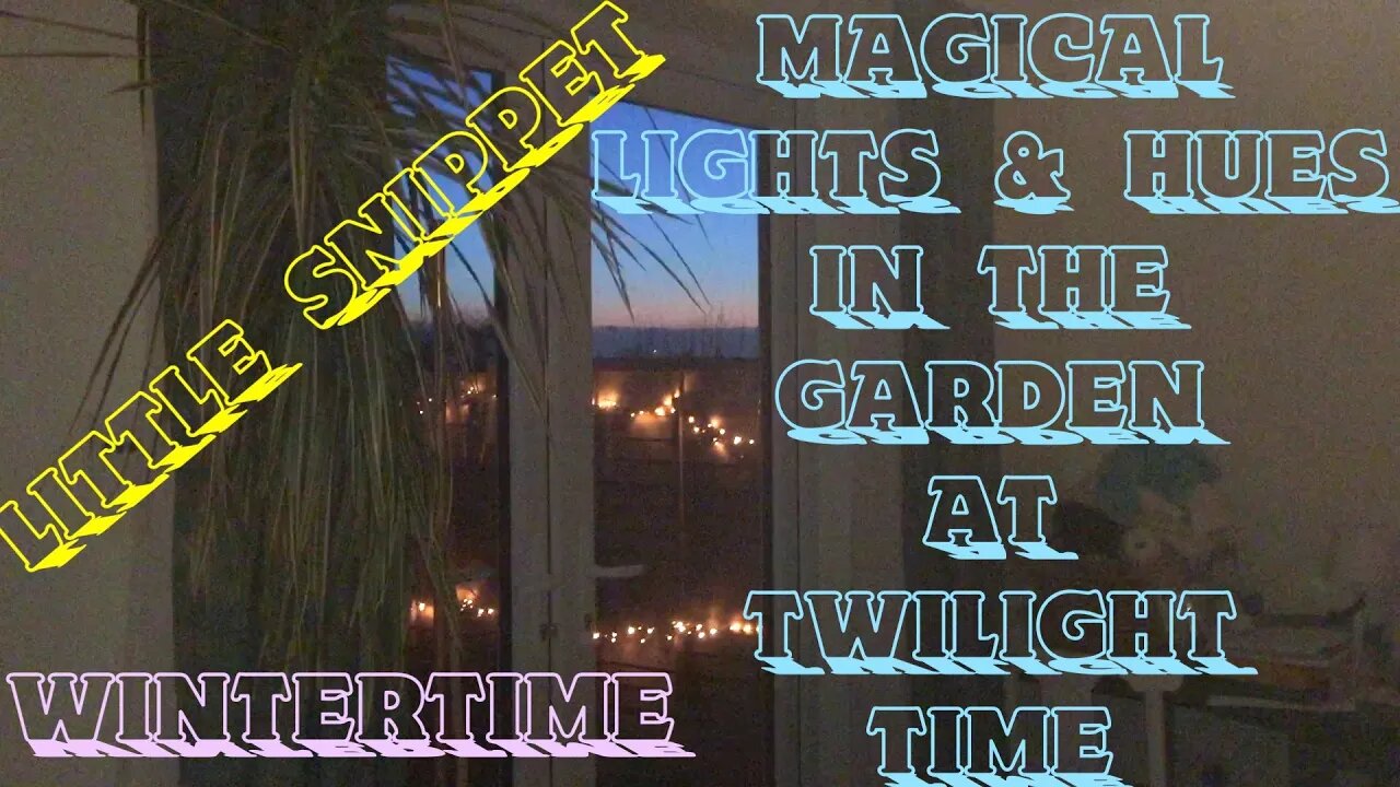 Snippet Of Magical Fairy Lights & Sky Hues @Twilight