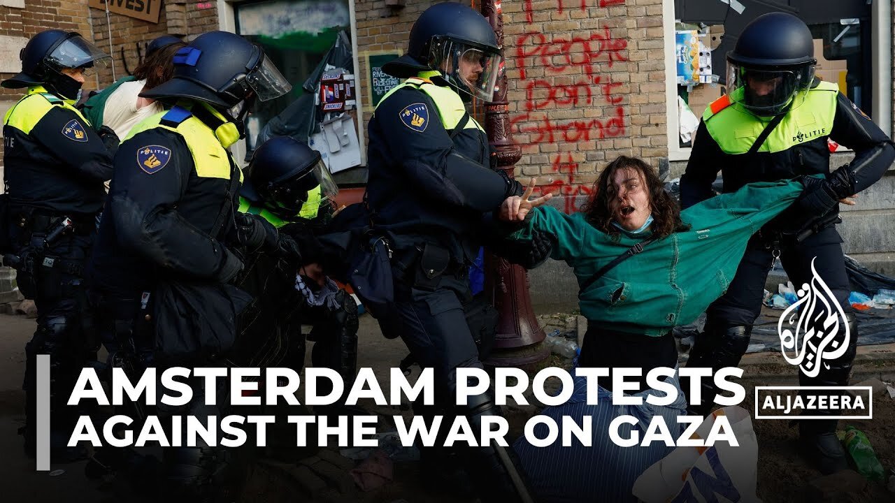 University of Amsterdam staff join pro-Palestine protests