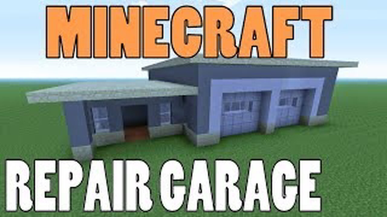 Minecraft | Tutorial | how to build repair garage