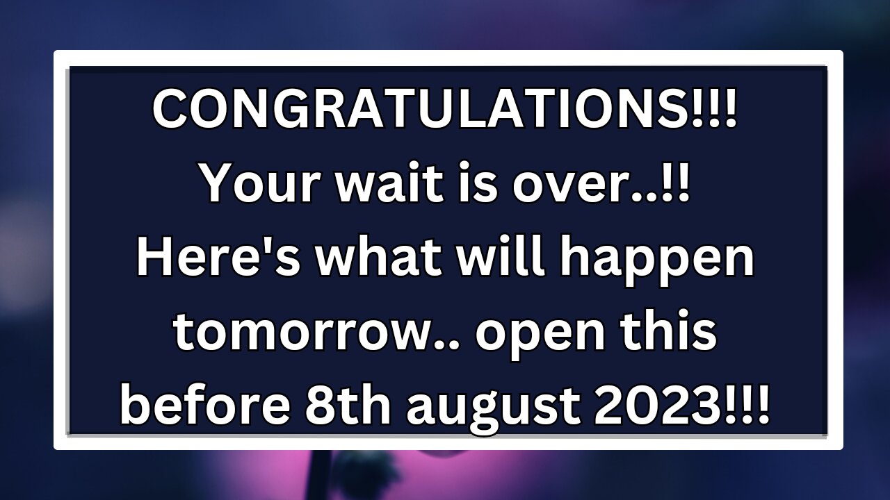 11-11💌Your wait is over..!! Here's what will happen tomorrow...!! Urgent ⚠️Message..!!! GOD SAYS...