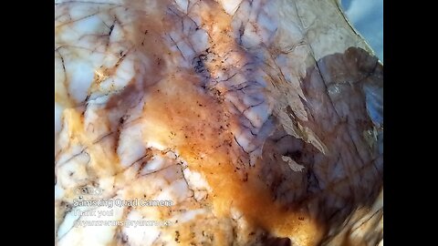 Crisscross Iron Stained Quartz!