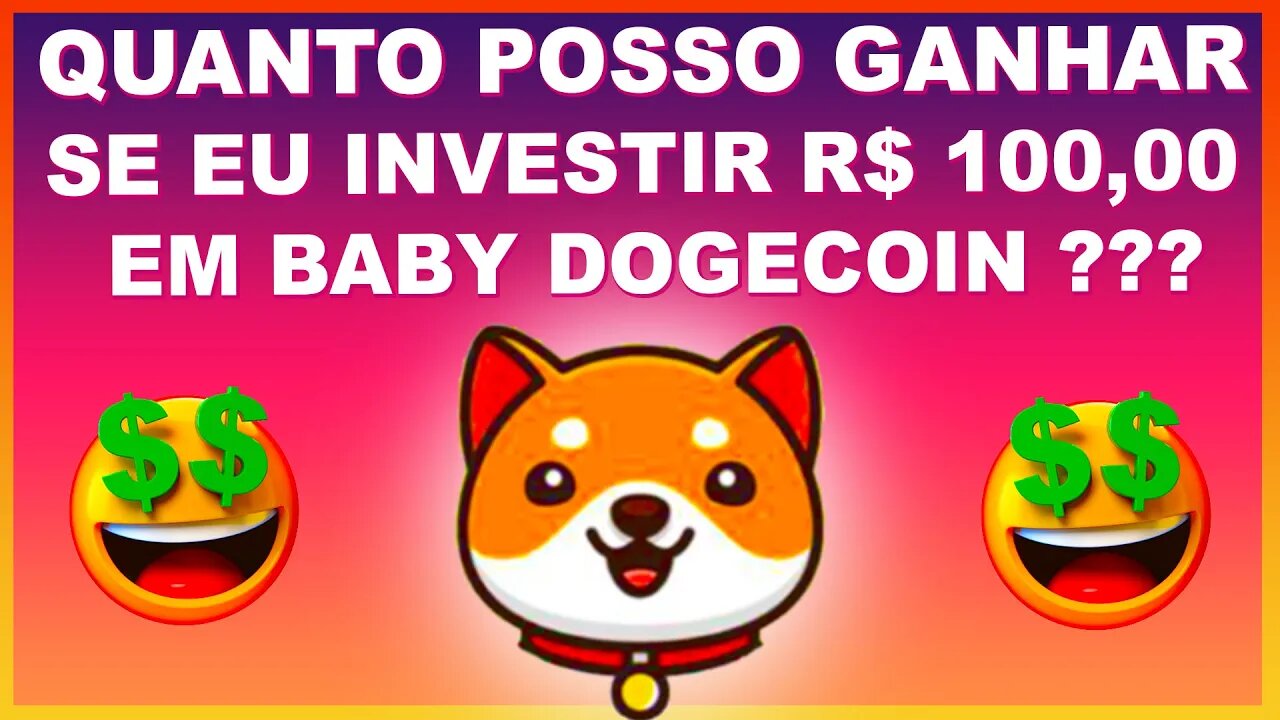 QUANTO POSSO GANHAR INVESTINDO 100 REAIS EM BABY DOGECOIN