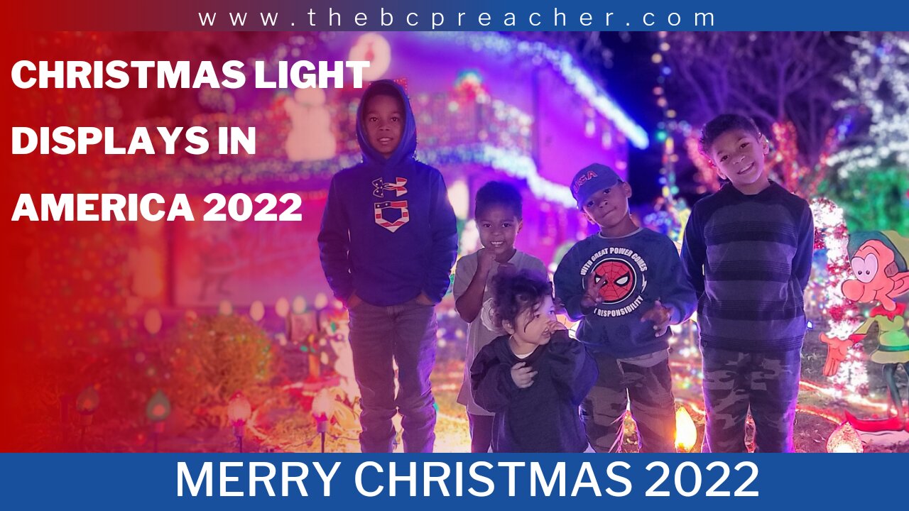 Christmas Light Displays In America 2022 #christmas #jesus #lights #video