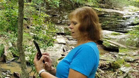 She was amazed at what we found in the deep woods.