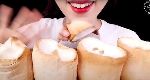 ASMR MUKBANG｜GIANT ROASTED MARSHMALLOW