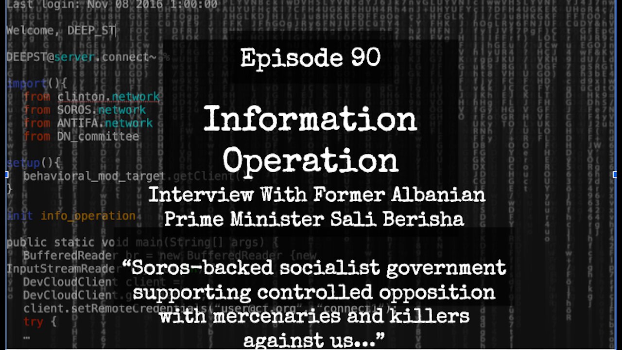IO Episode 90 - Interview with Former Albanian Prime Minister Sali Berisha