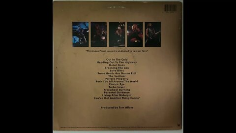 Judas Priest - Priest Live - Full Album Vinyl Rip (1987) Disc 1