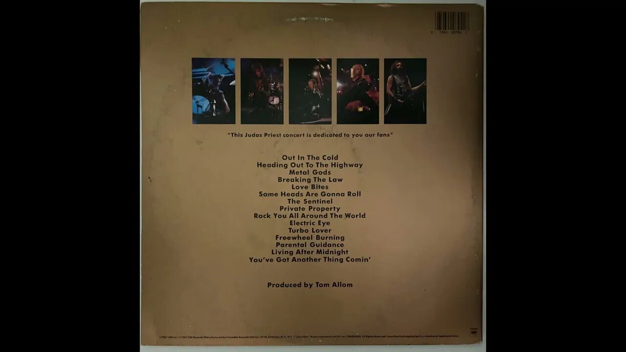 Judas Priest - Priest Live - Full Album Vinyl Rip (1987) Disc 1