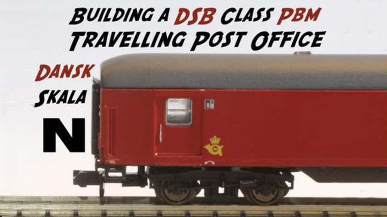 Danish Pbm Post bureau car in N scale