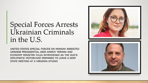 u.s. Special Forces Arrest 2 Ukrainian Criminals in the U.S.