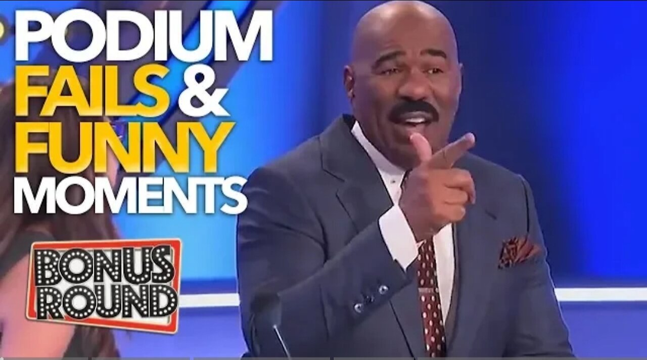 EPIC PODIUM Family Feud Fails & Funny Moments With Steve Harvey!