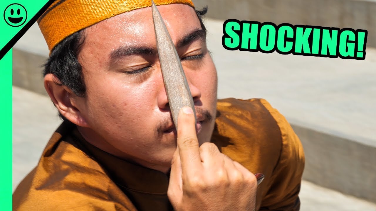 EXTREME Indonesian Knife Ritual!!! (Raw Clip)