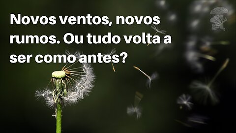 Novos ventos, novos rumos. Ou tudo volta a ser como antes?