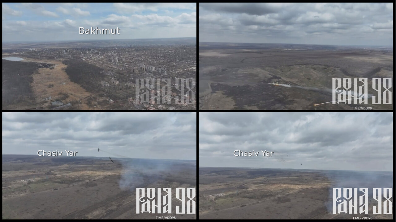 Chasiv Yar: Russian Su-25 launches unguided rockets to Ukrainian positions