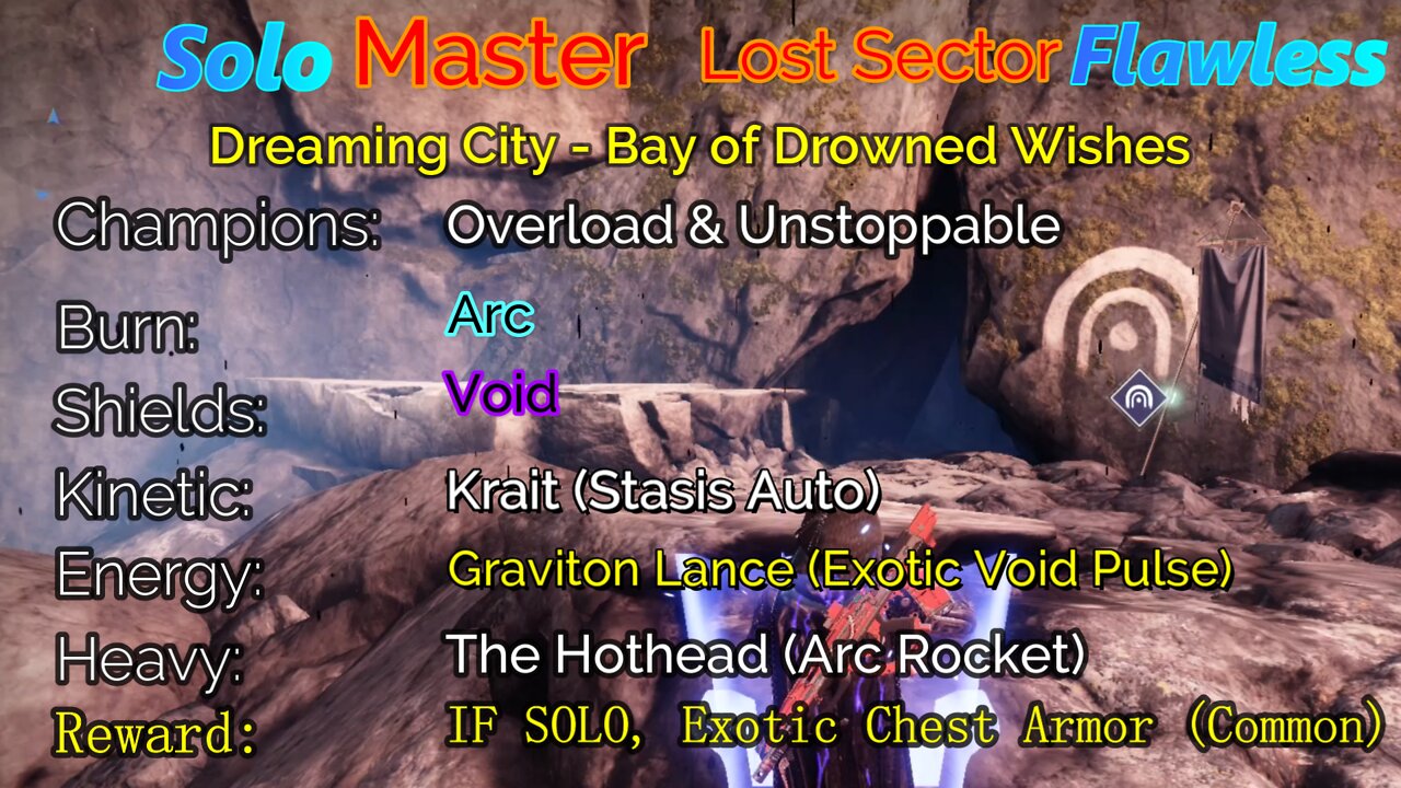 Destiny 2 Master Lost Sector: Dreaming City - Bay of Drowned Wishes Solo-Flawless 5-13-22