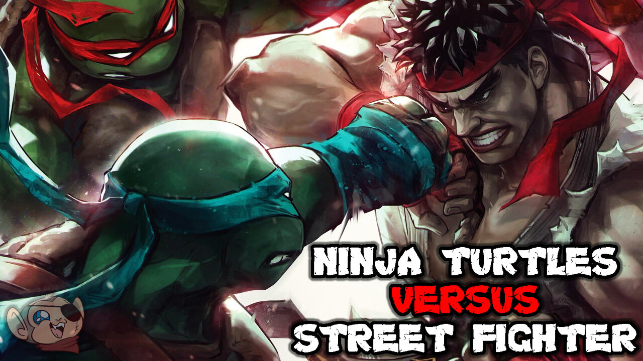 Raph Fights Guile & Mikey Battles Chun Li in This TMNT vs SF Crossover