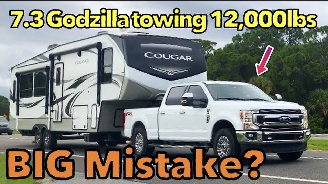 7.3 Godzilla gas Super Duty towing